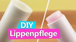 DIY Lippenpflege selber machen  Pflegestift färben amp befüllen super einfach  Ferien Idee [upl. by Lotz]