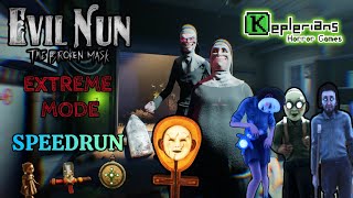 Evil Nun The Broken Mask  Extreme Mode  Full Walkthrough Speedrun [upl. by Jacobina]