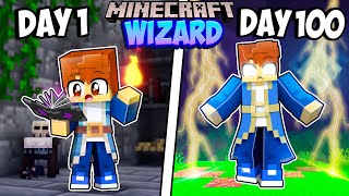 I Survived 100 Days as a WIZARD in Minecraft [upl. by Desai]