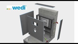 Wedi IBoard Prefabricated Cladding for WC Installation Frames [upl. by Naloc]