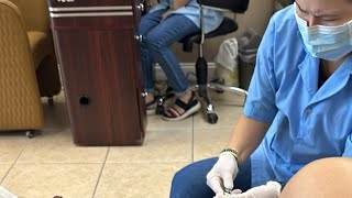 🇺🇸 США МАНИКЮР ПЕДИКЮР 🇺🇸 relax pedicure in USA 23102024 [upl. by Mountfort]