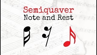 Semiquaver Note and Rest [upl. by Ariamo]