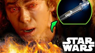 Why Anakin Tried to Reach His Lightsaber While Burning Not Why You Think  Star Wars Explained [upl. by Hewart347]