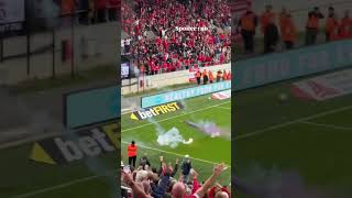 Antwerp Beerschot Derby gestaakt wegens vuurwerk [upl. by Ised]