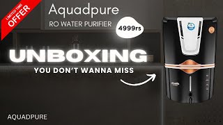 AQUA D PURE Copper  Alkaline RO Water Purifier 12L ROUVUF Copper Unboxing and installation videos [upl. by Godart439]