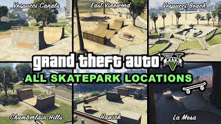 All Skatepark Locations  GTA 5 [upl. by Genisia778]