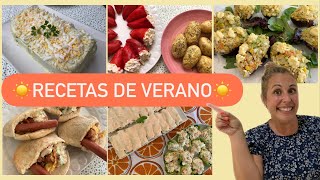 5 recetas de VERANO súper FRESCAS RÁPIDAS y DELICIOSAS casi sin fuego [upl. by Stanzel]