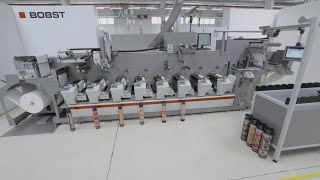 BOBST M1 Inline Flexo Combination Press [upl. by Dorison539]