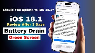 iOS 181 Review  After 3 Days Late Battery Life  Should you update to iOS 181  In Hindi [upl. by Nohsal688]