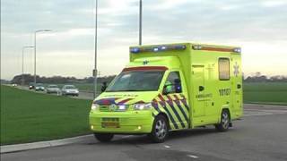 2 Ambulances met spoed in Avenhorn 10112 10107 [upl. by Amliw]