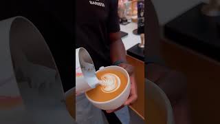 🦢 Swan latteart espresso caffeine coffeeart coffee barista latte shorts trending foryou [upl. by Anatnas]