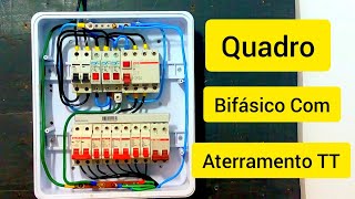 Como montar quadro de energia bifásico 220V com aterramento TT [upl. by Nims]