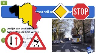 rijbewijs theorie examen belgie 2024  Snelheid [upl. by Maryellen655]