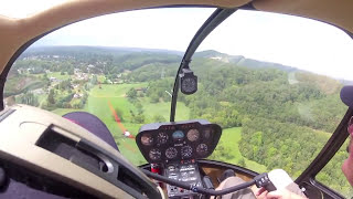 Schweizer 300 pilot transition to Robinson R44  Emergency Procedure training [upl. by Rubie]