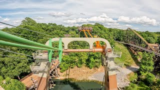 Finnegans Flyer Busch Gardens VA 5K POV SKYVIEW [upl. by Obe]