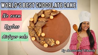 Delicious Chocolate Cake in Air Fryer  Philips Air Fryer Cake Recipe Eggless Chocolate Cake Recipe [upl. by Norbert]