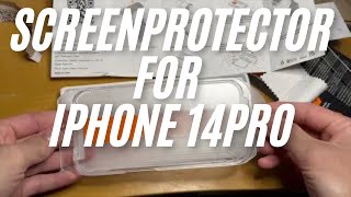 IPHONE 14 PRO what I use for screen protector HD 1080p [upl. by Woodley547]