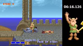 Golden Axe Arcade Speedrun in 828 With Gilius [upl. by Mihsah701]