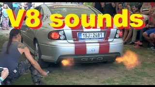 AMERICAN V8 MUSCLE CARS  SOUND amp FLAMES [upl. by Osanna]