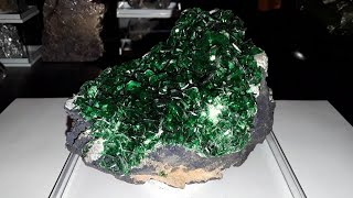 Torbernite on a matrix of Uraninite and Goethite [upl. by Yetac212]