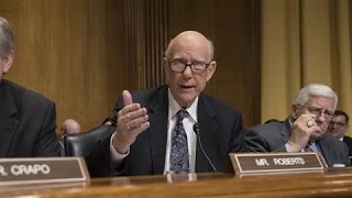 Senators Heated Exchange at Mnuchin Hearing [upl. by Anemaj751]