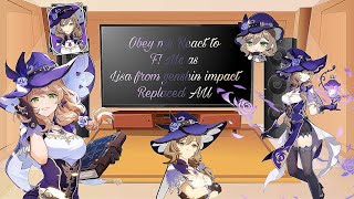 Obey me React to F Mc as lisa  Replaced AU  Obeyme x Genshin impact  11 [upl. by Ahsena]