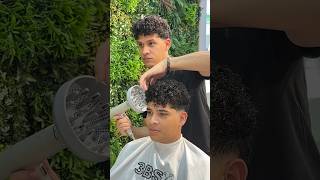 Corte de pelo rizado cortedepelo hairstyle barbero hair haircut [upl. by Rollin]