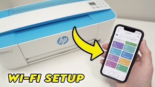 How to Setup HP DeskJet 3755 Printer Using WiFi  iPhone amp Android [upl. by Allez575]