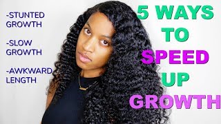 5 THINGS I DO FOR FAST HEALTHY LONG HAIR GROWTHNatural Hair [upl. by Pettifer]