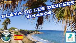 PLAYA de les DEVESES  Cala VINAROS  Spain  4K UHD [upl. by Duggan]