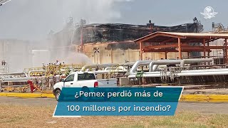 Estiman pérdidas superiores a los 100 mdp tras incendio en refinería de Salina Cruz [upl. by Aneeg930]