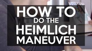 How To Do The Heimlich Maneuver [upl. by Bhatt858]