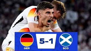 Germany vs Scotland 51 HIGHLIGHTS EURO 2024 [upl. by Eelarat]