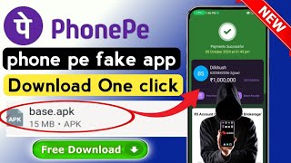 😱Fake Phonepe Apk  Fake Phonepe Apk Download  Fake Phonepe Kaise Download Kare  Fake Phonepe App✅ [upl. by Alfons]