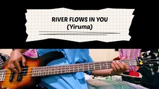 River Flows In You Yiruma bass cover song [upl. by Atileda135]