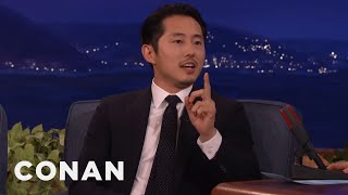 Steven Yeun Conans Been Mispronouncing My Name For Years  CONAN on TBS [upl. by Yllib670]