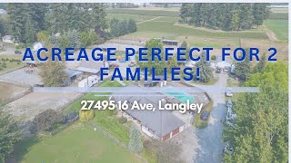 2 Family Acreage Estate in Aldergrove [upl. by Atteuqahs]