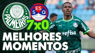 PALMEIRAS 7 X 0 QUEIMADENSE  MELHORES MOMENTOS  COPINHA 2024 [upl. by Ellirehs]