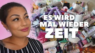 XXL Badezimmer Frühjahrsputz  Pflege sortieren  3 TAGE lang miste ich meine pflegende Kosmetik aus [upl. by Eilyk435]