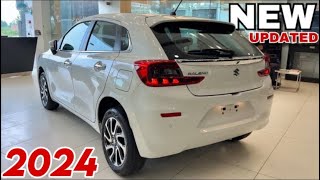 NEW 2024 BALENO ALPHA UPDATED TOP MODEL White Colour  Maruti Suzuki Baleno Alpha 2024 Model [upl. by Erdua268]