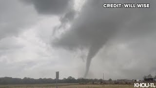 Front brings tornados near Sulphur Springs Texas [upl. by Ahsenom]