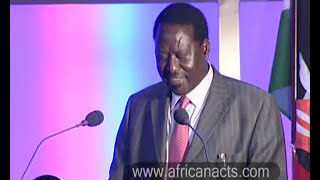 Hon Raila Odinga in UK [upl. by Ynaittirb]