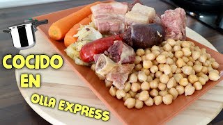 COCIDO MADRILEÑO  RECETA FÁCIL EN OLLA EXPRESS [upl. by Barna747]