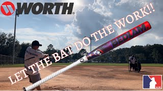 2024 WORTH BEDLAM 135 XL SENIOR SOFTBALL BAT [upl. by Lach]