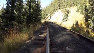 Leadville Colorado amp Southern railroad speeder excursion [upl. by Ahtekal]