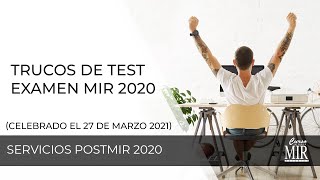 Trucos de test examen MIR 2020 celebrado el 27 de marzo 2021 [upl. by Eneluj]