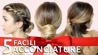 HOW TO ACCONCIATURE FACILI E VELOCI PER LE FESTE con STYLISTA  LaRetrò [upl. by Perkin]