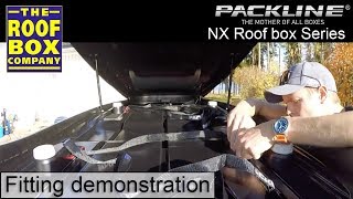 Packline NX 215 roof box  How to fit [upl. by Nilesoy376]