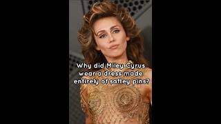 Why did Miley Cyrus wear a dress made entirely of safety pins grammys funny [upl. by Auqenes840]