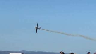 Matt Hall aerobatic demonstration Symmons Plains 2023 [upl. by Trebmer]